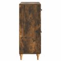 vidaXL Servírovacia skriňa Dymový dub 66 x 34,5 x 90 cm