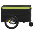 vidaXL Vozík za bicykel, čierno zelený 30 kg, železo
