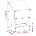 vidaXL Kŕmidlo pre kurčatá Čierna 21 x 16 x 33 cm 3 kg