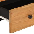 vidaXL Komoda so zásuvkou 60x33x100 cm masívna akácia a železo