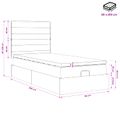 vidaXL Polohovací postel s matrací Čierna 80 x 200 cm Látka