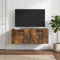 vidaXL Nástenná TV skrinka Nástenný Dymový dub 78,5 x 31 x 30 cm