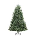 vidaXL Umelý Sklápací Vianočný Stromček Zelená 180 cm PVC a kov