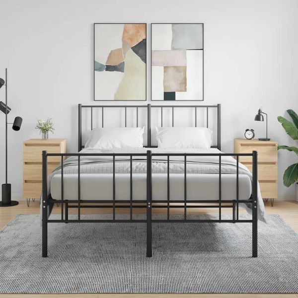 vidaXL Nočné stolíky 2 ks dub sonoma 40x35x69 cm kompozitné drevo