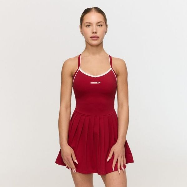 Športové šaty Varsity Red - GymBeam, veľkosť M, 75% nylón, 25% elastan