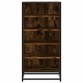 vidaXL Regál na topánky dymový dub 48x38x97,5 cm spracované drevo