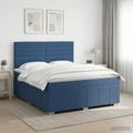 vidaXL Posteľ boxspring s matracom Modrá 140 x 190 cm Látka
