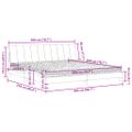 vidaXL Posteľ s matracom Hanko tmavosivý 200x200 cm zamat
