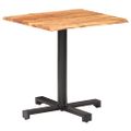 vidaXL Bistro stolík s nepravidelnými hranami 70x70x75 cm akáciový masív