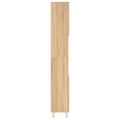 vidaXL Skrinka do kúpeľne dub sonoma 30x30x190 cm spracované drevo