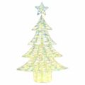 vidaXL Vianočný stromček 120 LED Teplá biela 120,5 cm PET