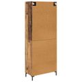 vidaXL Highboard 2 ks Staré drevo 69,5 x 34 x 180 cm Kompozitné drevo
