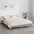 vidaXL Záťažová prikrývka bledokrémová 220x235 cm 11 kg látka