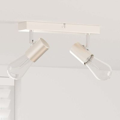 vidaXL Stropné bodové svetlo so bodmi Niklová 26 x 6,5 x 11,5 cm Kov