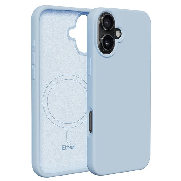 Obal Etteri Silicone Mag pre iPhone 16 6,1" svetlo modrá