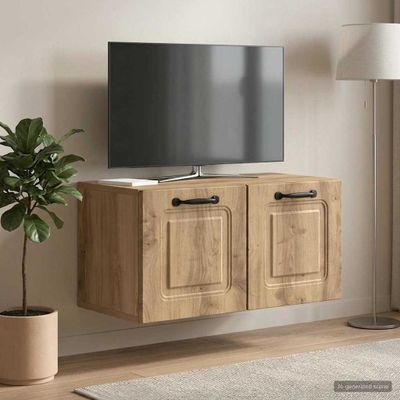 vidaXL Nástenná TV skrinka 59,5 x 31 x 30 cm Dub artisan