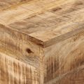 vidaXL Konzolový stolík 110x30x75cm surový mangovníkový masív a železo