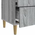 vidaXL Nočný stolík Sivá sonoma 62 x 34,5 x 48 cm Kompozitné drevo