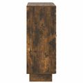 vidaXL Servírovacia skriňa so zásuvkou Dymový dub 66 x 34,5 x 90 cm