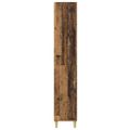 vidaXL Highboard Staré drevo 69,5 x 32,5 x 180 cm Kompozitné drevo