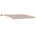 vidaXL Sklopná markíza Béžová 400 × 300 cm Tkanina a hliník