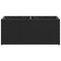 vidaXL Záhradné kvetináče 2 nádoby 2 ks čierne 72x30x32 cm polyratan