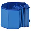 vidaXL Skladací bazén pre psov modrý 120x30 cm PVC