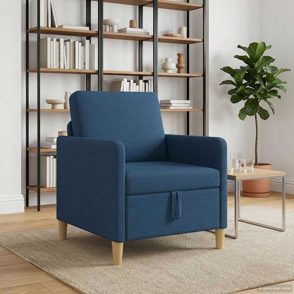 vidaXL Sofa s úložným priestorom Modrá 72 x 78 x 87 cm Polyester
