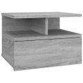 vidaXL Nástenné nočné stolíky 2 ks sivé sonoma 40x31x27cm sprac. drevo