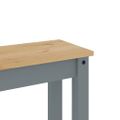 vidaXL Jedálenská lavica PANAMA sivá 105x30x45 cm borovicový masív