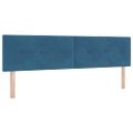 vidaXL Posteľ s pružinovým rámom Tmavomodrá 200 x 180 cm Zamat