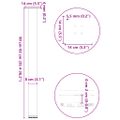 vidaXL Nohy barového stola 4 ks čierne 90-92 cm oceľové