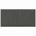 vidaXL Nástenné panely 12 ks tmavosivé 30x15 cm zamat 0,54 m²