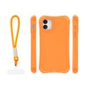 Puzdro Safepop s pásikom pre iPhone 11 oranžová