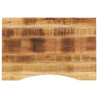 vidaXL Stolová doska so zakrivením 90x60x2,5 cm surový mangový masív