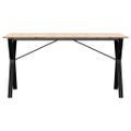 vidaXL Jedálenský stolík v tvare Y 160x80x75 cm borovica a oceľ