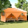 vidaXL Párty stan 292 x 580 x 315 cm Oranžová Oxfordská látka