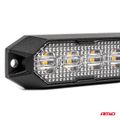 Výstražné osvětlení oranžové 4x3W LED R65 R10 12 / 24V IP6K9K AMIO-03929