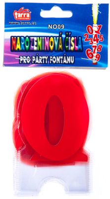 Narodeninové číslice pre párty fontánu 0-9