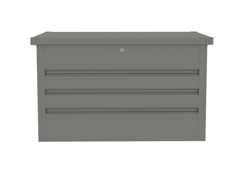 Záhradný box G21 Denver 280 L, metalický šedý plechový