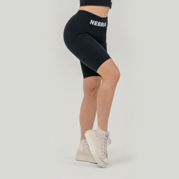 Dámske šortky Biker High Waist Gym Therapy Black - NEBBIA