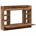 vidaXL Nástenný stôl Staré drevo 105 x 48 x 75 cm Kompozitné drevo