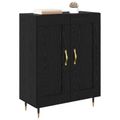 vidaXL Servírovacia skriňa Čierny dub 69,5 x 34 x 90 cm