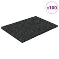 vidaXL Pad z gumových granúl na dvor Čierny 6 x 9 x 0,3 cm Guma