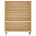 vidaXL Knižnica dub sonoma 69,5x32,5x90 cm kompozitné drevo