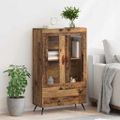 vidaXL Highboard Staré drevo 69,5 x 31 x 115 cm