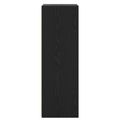 vidaXL Highboard Čierny dub 70 x 41 x 124 cm Kompozitné drevo