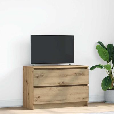 vidaXL TV skrinka Artisan Dub 80x35x54 cm Drevo