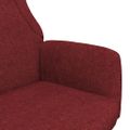 vidaXL Relaxačné kreslo vínovo-červené látkové