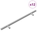 vidaXL Rukoväť skrine 12 ks Strieborná 300 mm Nerezová oceľ